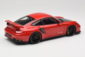 Porsche 911 997 GT2 RS Punainen Mustilla Vanteilla Minichamps 1:18 100069407 Metalli — kuva 3 / 8