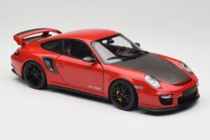 Porsche 911 997 GT2 RS Punainen Mustilla Vanteilla Minichamps 1:18 100069407 Metalli — kuva 6 / 8