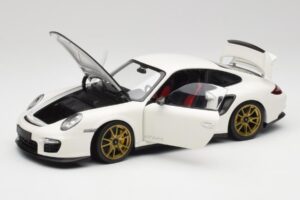 Porsche 911 997 GT2 RS Valkoinen & Kulta Vanteet Minichamps 1:18 100069406 Metalli — kuva 2 / 8