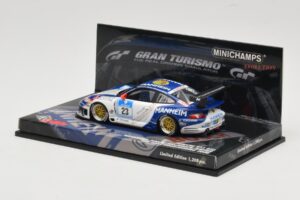Porsche 911 997 GT3 #23 24 Hours Nurburgring 2008 Minichamps 1:43 437086823 Metalli — kuva 3 / 4