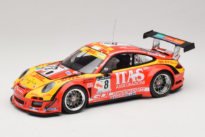 Porsche 911 997 GT3 R #8 De Lorenzi Racing De Lorenzi 24 Hours of Spa 2011 Minichamps 1:18 151118918 Metalli