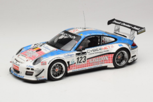 Porsche 911 997 GT3 R #123 Muhlner Motorsport E. Fumal / E. Thiry 24 Hours of Spa 2011 Minichamps 1:18 151118923 Metalli