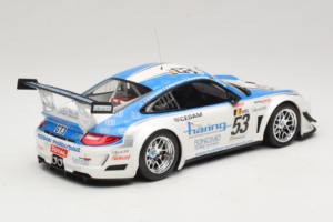 Porsche 911 997 GT3 R #53 Muhlner Motorsport P-Y. Vannelet / U. Peyroles Class Winners 24 Hours of Spa 2010 Minichamps 1:18 1 — kuva 2 / 6
