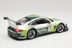 Porsche 911 997 GT3 R #2 Prospeed Competition B. Heylen / P. Lappalainen FIA GT3 2011 Minichamps 1:18 151118902 Metalli — kuva 2 / 6