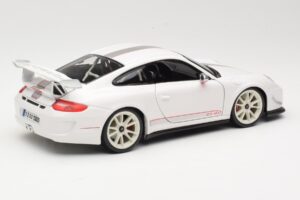 Porsche 911 997 GT3 RS 4.0 Valkoinen Bburago 1:18 18-11036 Metalli — kuva 3 / 8