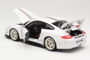 Porsche 911 997 GT3 RS 4.0 Valkoinen Bburago 1:18 18-11036 Metalli — kuva 5 / 8