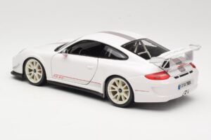 Porsche 911 997 GT3 RS 4.0 Valkoinen Bburago 1:18 18-11036 Metalli — kuva 7 / 8