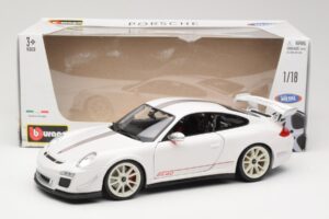 Porsche 911 997 GT3 RS 4.0 Valkoinen Bburago 1:18 18-11036 Metalli — kuva 8 / 8
