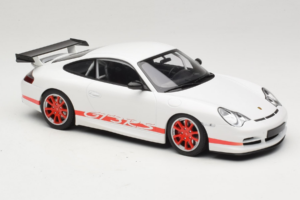 Porsche 911 996 GT3 RS Valkoinen Punainen Raita Minichamps 1:18 155062020 Metalli — kuva 4 / 6