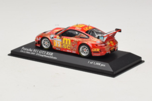 Porsche 911 997 GT3 RSR #75 O. Young / P. Hesnault 24 Hours of Le Mans 2009 Minichamps 1:43 400096975 Metalli — kuva 3 / 4