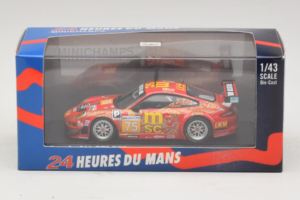 Porsche 911 997 GT3 RSR #75 O. Young / P. Hesnault 24 Hours of Le Mans 2009 Minichamps 1:43 400096975 Metalli — kuva 4 / 4