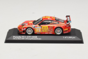 Porsche 911 997 GT3 RSR #75 O. Young / P. Hesnault 24 Hours of Le Mans 2009 Minichamps 1:43 400096975 Metalli
