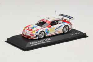 Porsche 911 997 GT3 RSR #76 R. Narac / P. Long / P. Pilet 24 Hours of Le Mans 2009 Minichamps 1:43 400096976 Metalli — kuva 2 / 3