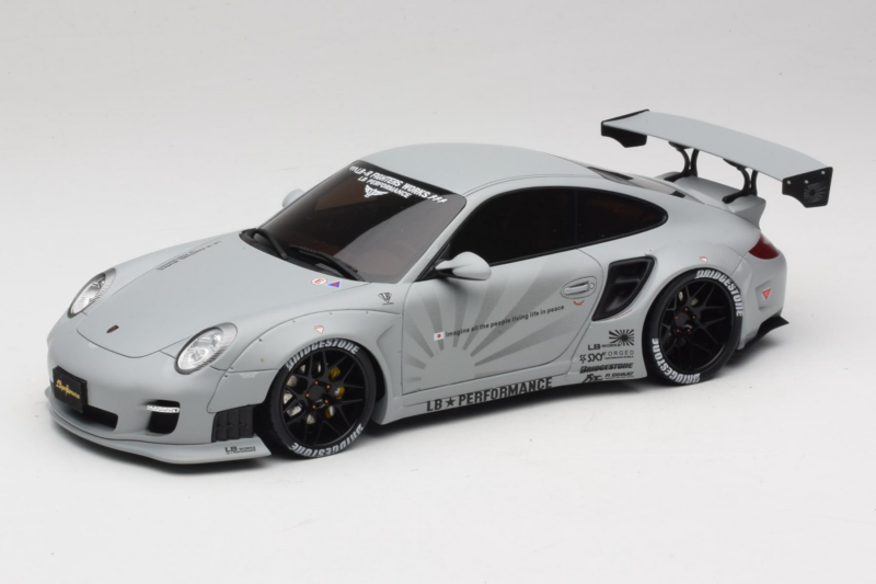 Porsche 911 997 Liberty Walk Harmaa GT Spirit 1:18 GT126 Hartsi