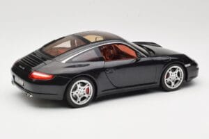 Porsche 911 997 Targa Musta Norev 1:18 187506 Metalli — kuva 3 / 8