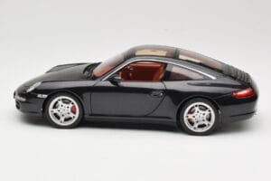Porsche 911 997 Targa Musta Norev 1:18 187506 Metalli — kuva 4 / 8
