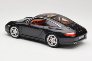 Porsche 911 997 Targa Musta Norev 1:18 187506 Metalli — kuva 7 / 8