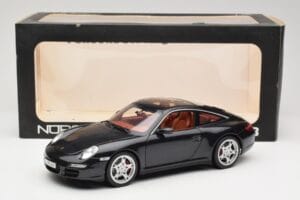 Porsche 911 997 Targa Musta Norev 1:18 187506 Metalli — kuva 8 / 8