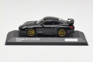 Porsche 911 997.2 GT2 RS Musta Kultaisilla Vanteilla Minichamps 1:43 400069402 Metalli