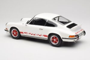 Porsche 911 Carrera RS 2.7 Grand Prix White With Red Norev 1:12 127514 Metalli — kuva 5 / 6