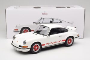 Porsche 911 Carrera RS 2.7 Grand Prix White With Red Norev 1:12 127514 Metalli — kuva 6 / 6
