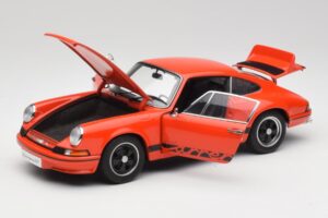 Porsche 911 Carrera RS 2.7 Oranssi & Mustat Raidat AUTOart 1:18 78054 Metalli — kuva 2 / 8