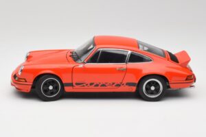 Porsche 911 Carrera RS 2.7 Oranssi & Mustat Raidat AUTOart 1:18 78054 Metalli — kuva 4 / 8