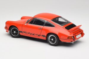 Porsche 911 Carrera RS 2.7 Oranssi & Mustat Raidat AUTOart 1:18 78054 Metalli — kuva 7 / 8