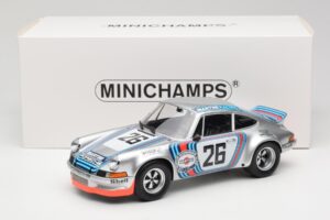 Porsche 911 Carrera RSR Group 4 GT #26 Martini Racing H. Muller / G. van Lennep GT Class Winner 1000 km Dijon 1973 Minichamps — kuva 6 / 6