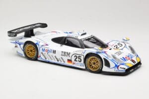 Porsche 911 GT1 #25 Porsche AG U. Alzen / J. Muller / B. Wollek 24 Hours of Le Mans 1998 Maisto 1:18 56052 Metalli — kuva 6 / 8