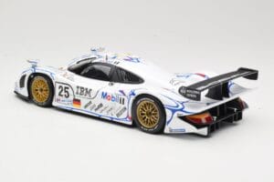 Porsche 911 GT1 #25 Porsche AG U. Alzen / J. Muller / B. Wollek 24 Hours of Le Mans 1998 Maisto 1:18 56052 Metalli — kuva 7 / 8