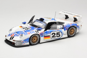 Porsche 911 GT1 #25 H. Stuck / T. Boutsen / B. Wollek 24 Hours of Le Mans 1996 UT Models 1:18 180966625 Metalli — kuva 2 / 8