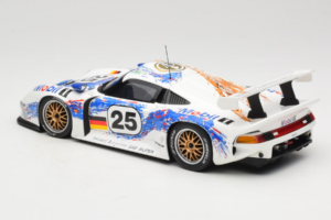 Porsche 911 GT1 #25 H. Stuck / T. Boutsen / B. Wollek 24 Hours of Le Mans 1996 UT Models 1:18 180966625 Metalli — kuva 7 / 8