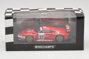 Porsche 911 GT1 #27 BMS Scuderia Italia 24 Hours of Le Mans 1997 Minichamps 1:43 430976627 Metalli — kuva 4 / 4
