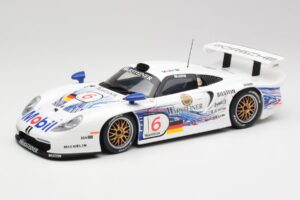Porsche 911 GT1 #6 T. Boutsen / H-J. Stuck 1997 UT Models 1:18 39720 Metalli