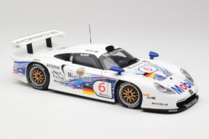 Porsche 911 GT1 #6 T. Boutsen / H-J. Stuck 1997 UT Models 1:18 39720 Metalli — kuva 6 / 8