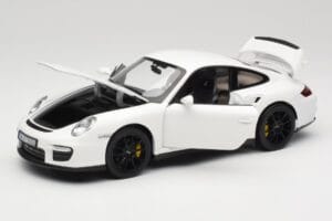 Porsche 911 GT2 997.1 Valkoinen Norev 1:18 187572 Metalli — kuva 2 / 8