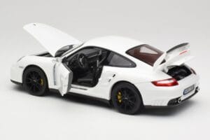 Porsche 911 GT2 997.1 Valkoinen Norev 1:18 187572 Metalli — kuva 5 / 8