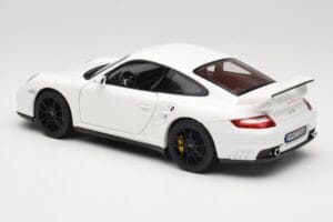 Porsche 911 GT2 997.1 Valkoinen Norev 1:18 187572 Metalli — kuva 7 / 8