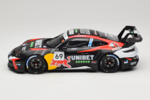 Porsche 911 GT3 Cup 992 #69 K. Rovanpera Zolder GP 2024 IXO 1:18 18RMC226 Metalli — kuva 3 / 6