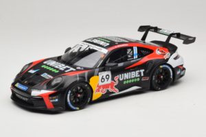 Porsche 911 GT3 Cup 992 #69 K. Rovanpera Zolder GP 2024 IXO 1:18 18RMC226 Metalli