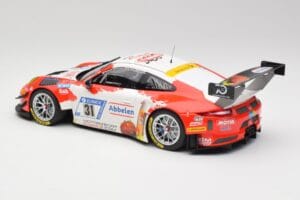 Porsche 911 GT3 R #31 Frikadelli Racing N. Siedler / M. Seefried 24 Hours Nürburgring 2018 Minichamps 1:18 153186931 Metalli — kuva 5 / 6