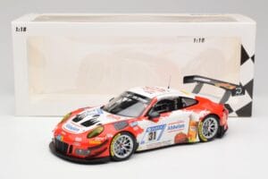 Porsche 911 GT3 R #31 Frikadelli Racing N. Siedler / M. Seefried 24 Hours Nürburgring 2018 Minichamps 1:18 153186931 Metalli — kuva 6 / 6
