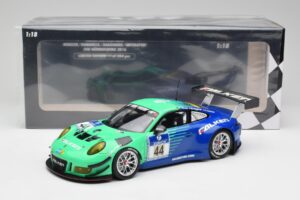 Porsche 911 GT3 R #44 Falken Motorsport W. Henzler / P. Dumbreck NBR 2016 Minichamps 1:18 155166044 Metalli — kuva 6 / 6