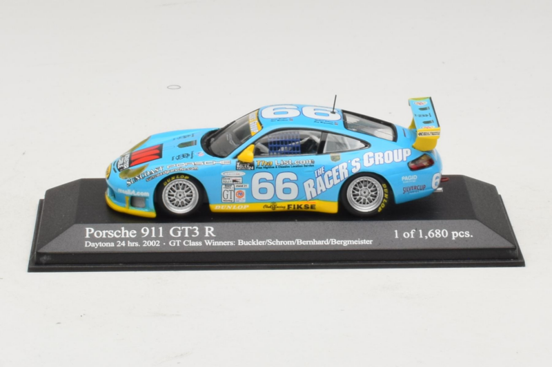 Porsche 911 GT3 R #66 Buckler / Schrom 24 Hours of Daytona 2002 Minichamps 1:43 400026966 Metalli