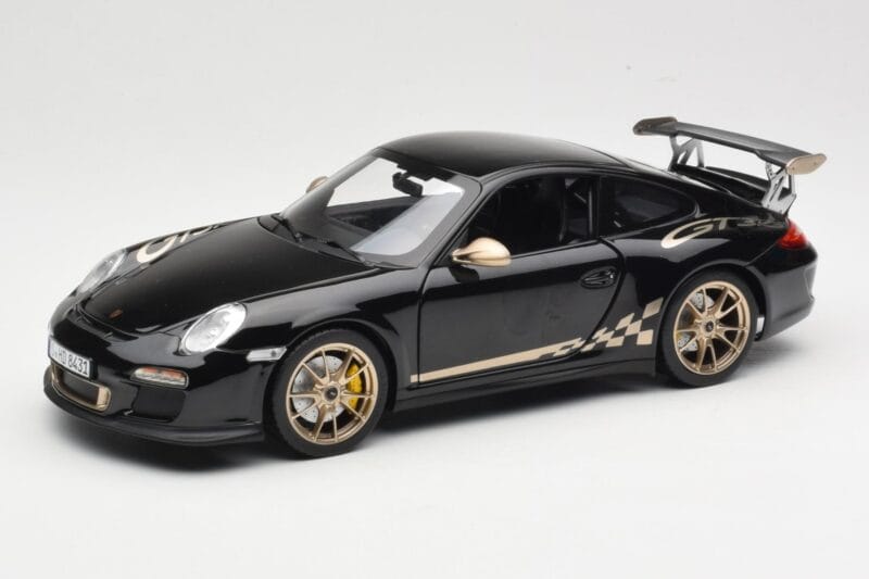 Porsche 911 997 GT3 RS Musta Norev 1:18 187563 Metalli