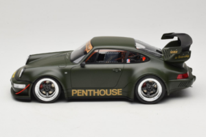 Porsche 911 RWB Penthouse Kaki Green GT Spirit 1:18 GT559 Hartsi — kuva 3 / 6