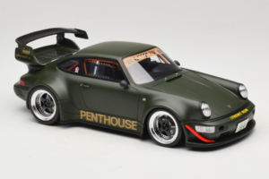 Porsche 911 RWB Penthouse Kaki Green GT Spirit 1:18 GT559 Hartsi — kuva 4 / 6