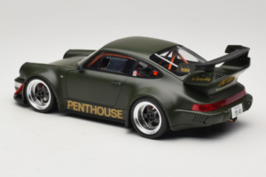 Porsche 911 RWB Penthouse Kaki Green GT Spirit 1:18 GT559 Hartsi — kuva 5 / 6