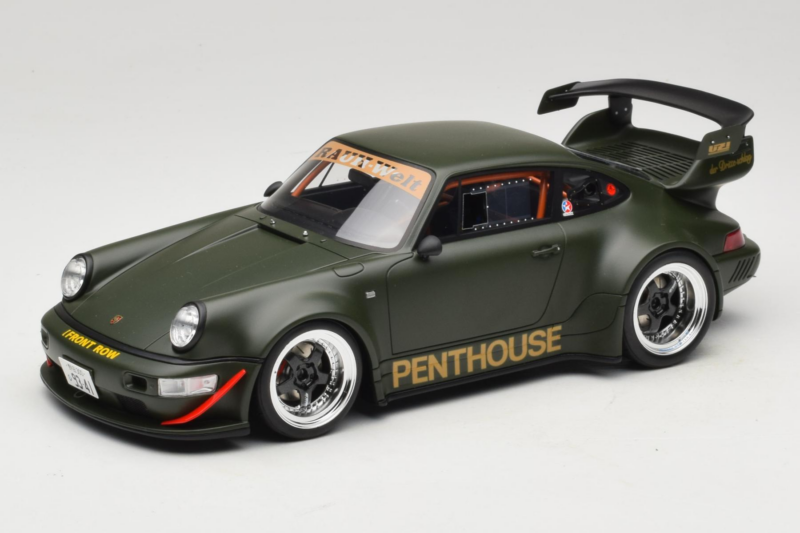 Porsche 911 RWB Penthouse Kaki Green GT Spirit 1:18 GT559 Hartsi